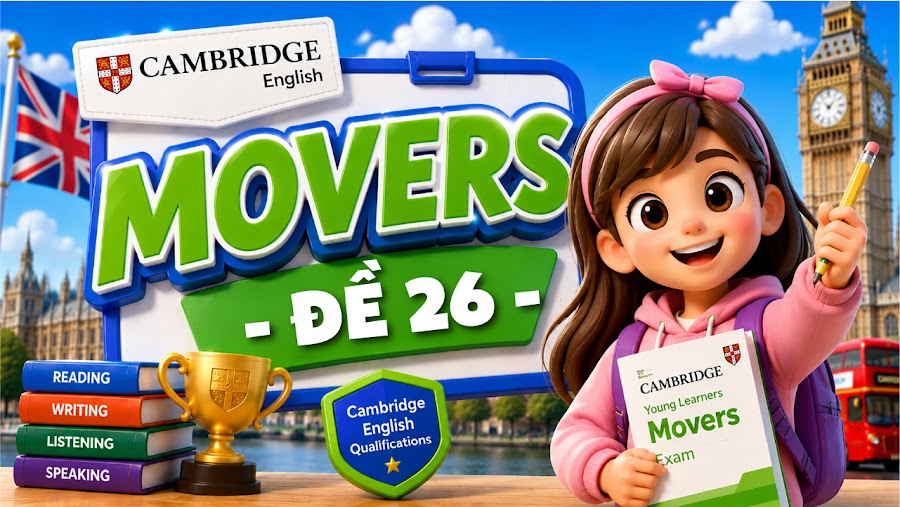 Đề thi MOVERS - ĐỀ 26